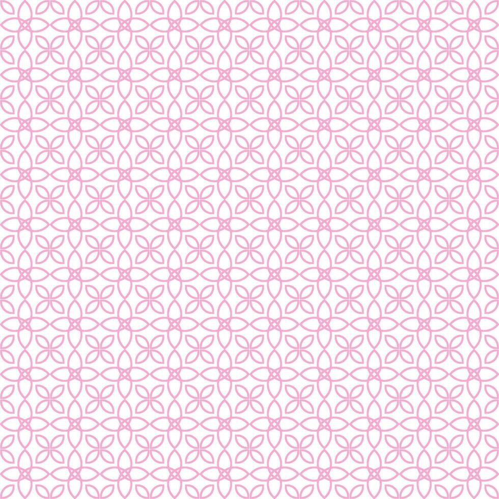 Geometric Flower seamless Pattern Aesthetics vector