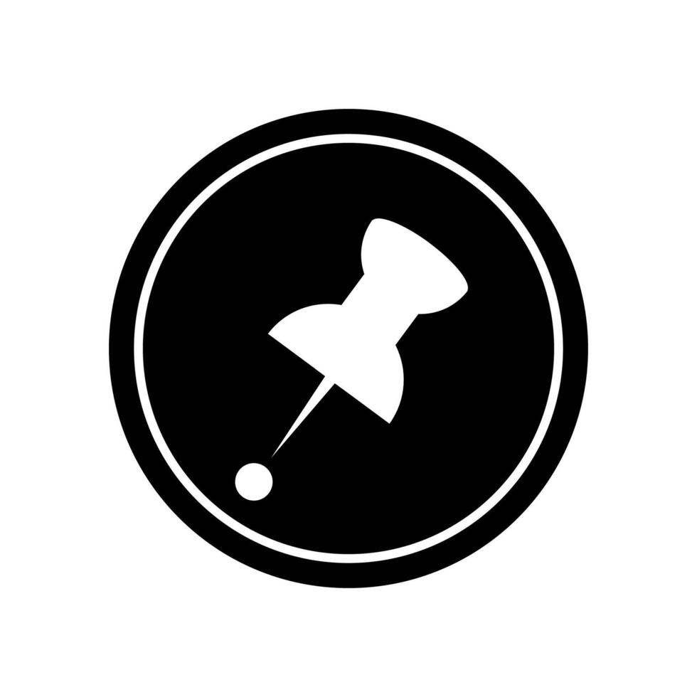 pin lock logo or icon vector