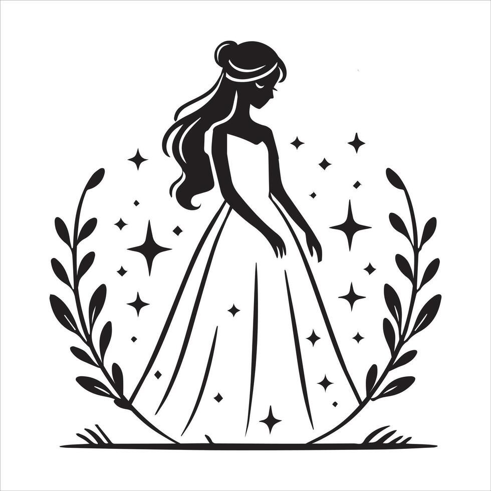 Beautiful Queen Illustration Clipart for Artistic Expression vector