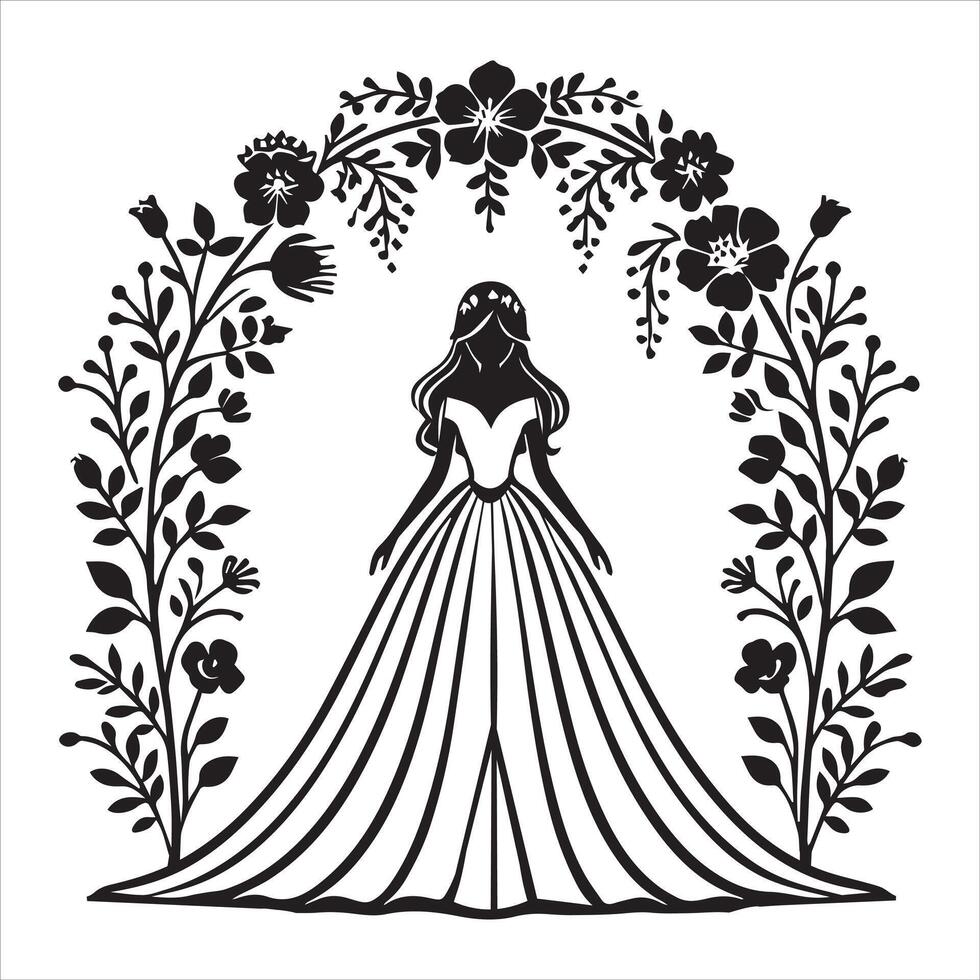 Elegant Queen Illustration Clipart for Timeless Design vector