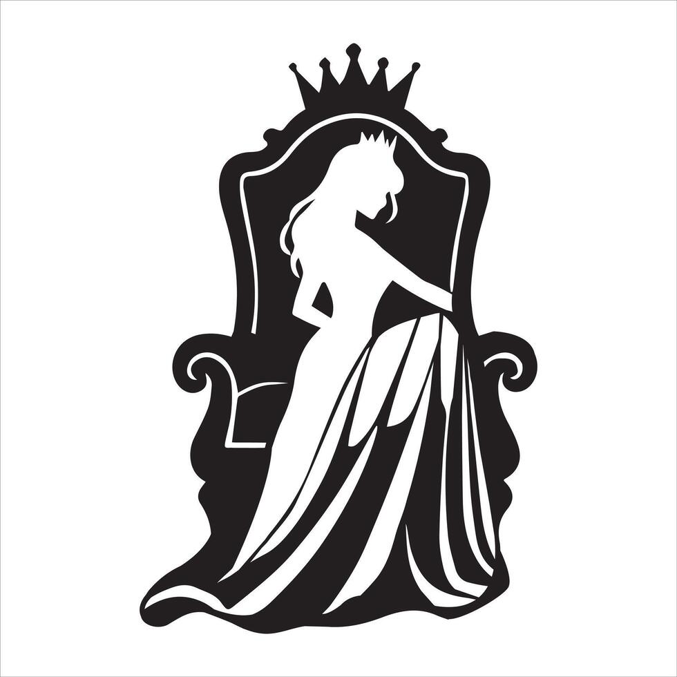 Royal Queen Clipart Design for Sophisticated vector