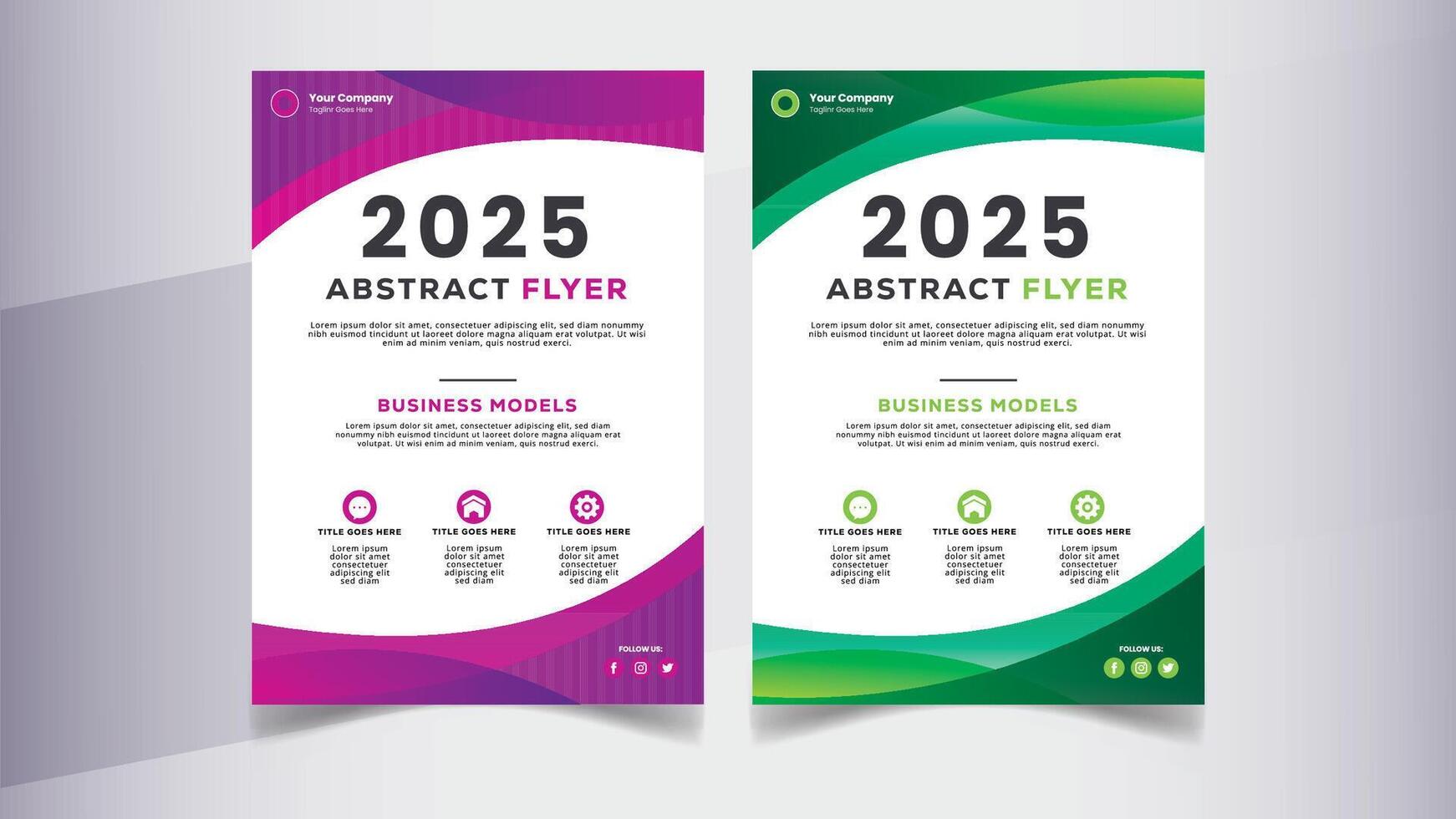 Modern Flyer Template vector