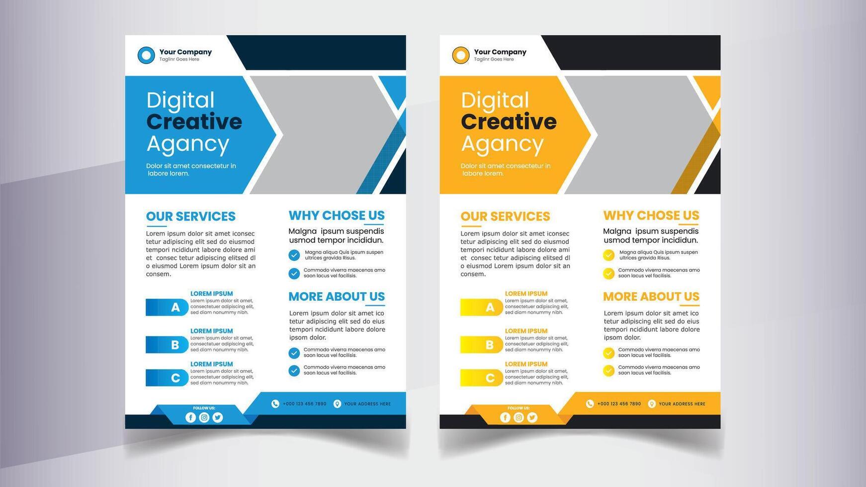Corporate Flyer Template vector