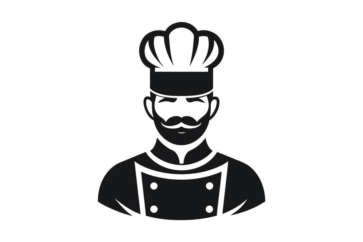 an man baker icon vector