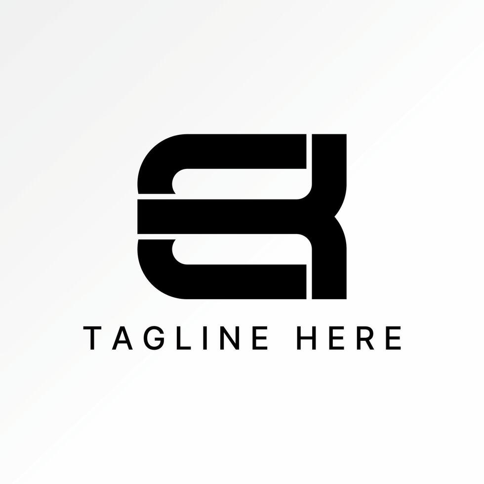 Logo design graphic concept creative premium stock image graphic initial ET CT EB font line cutting sport stripe monogram typography branding vector