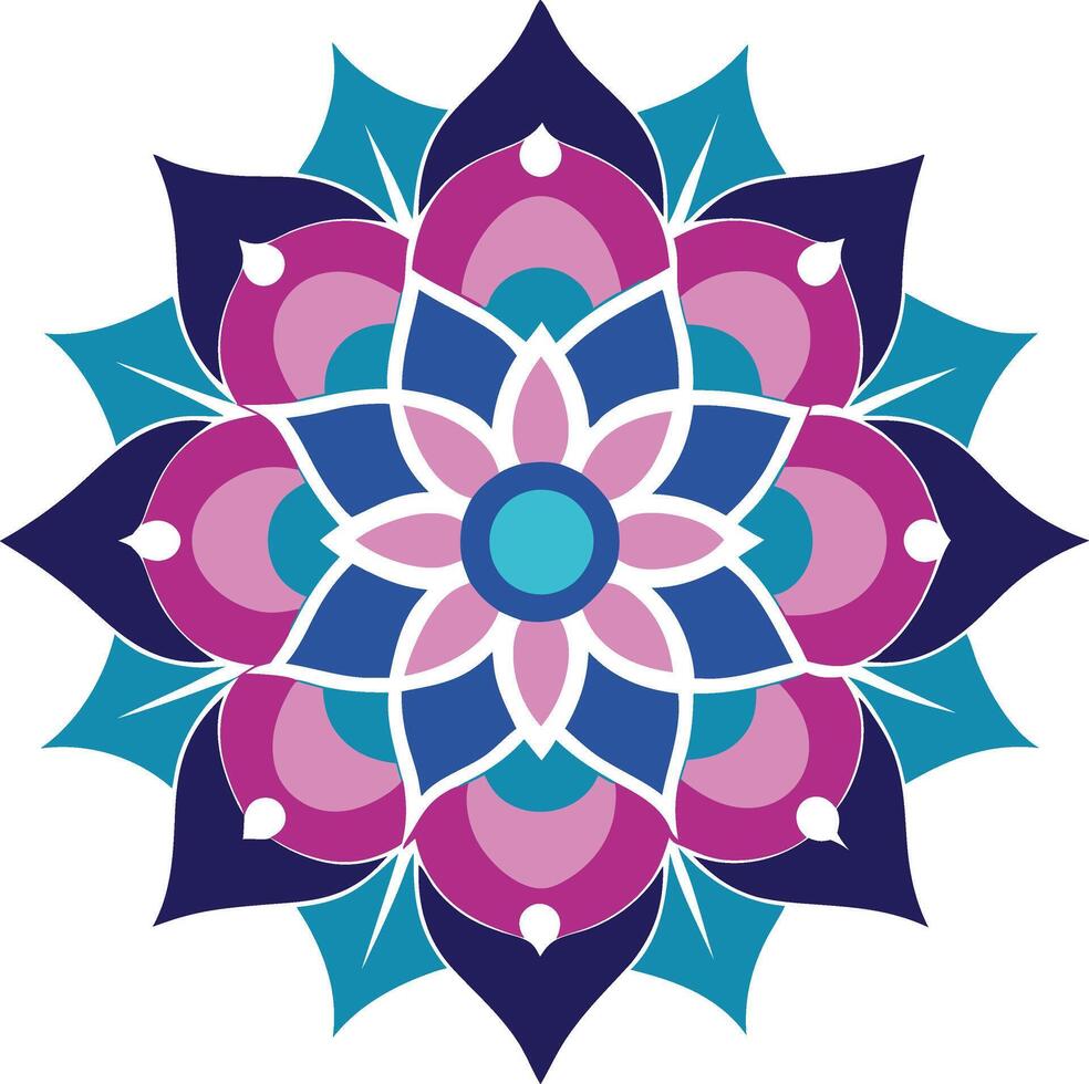 Abstract Mandala Art vector
