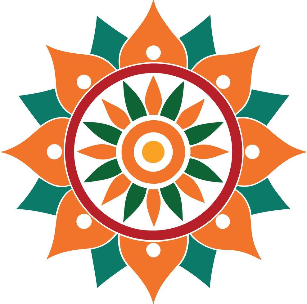 Mandala with Ethnic and Cultural Influence vector