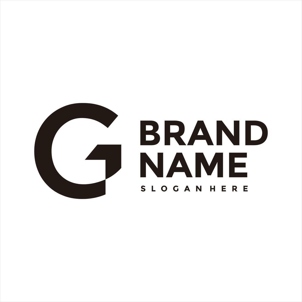 Letter G business logo design. vector