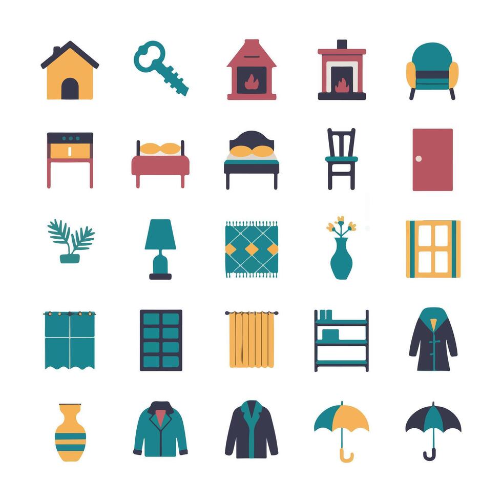 Various Home Set of icons vector