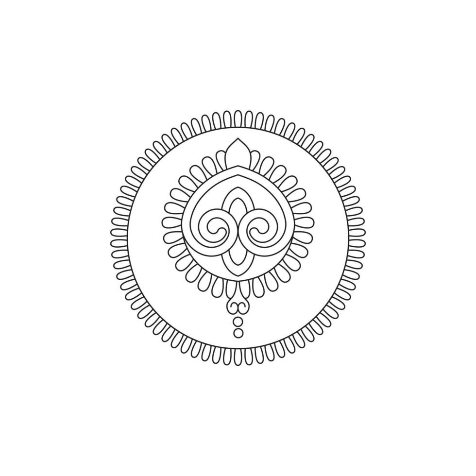 Outline doodle hand draw illustration vector
