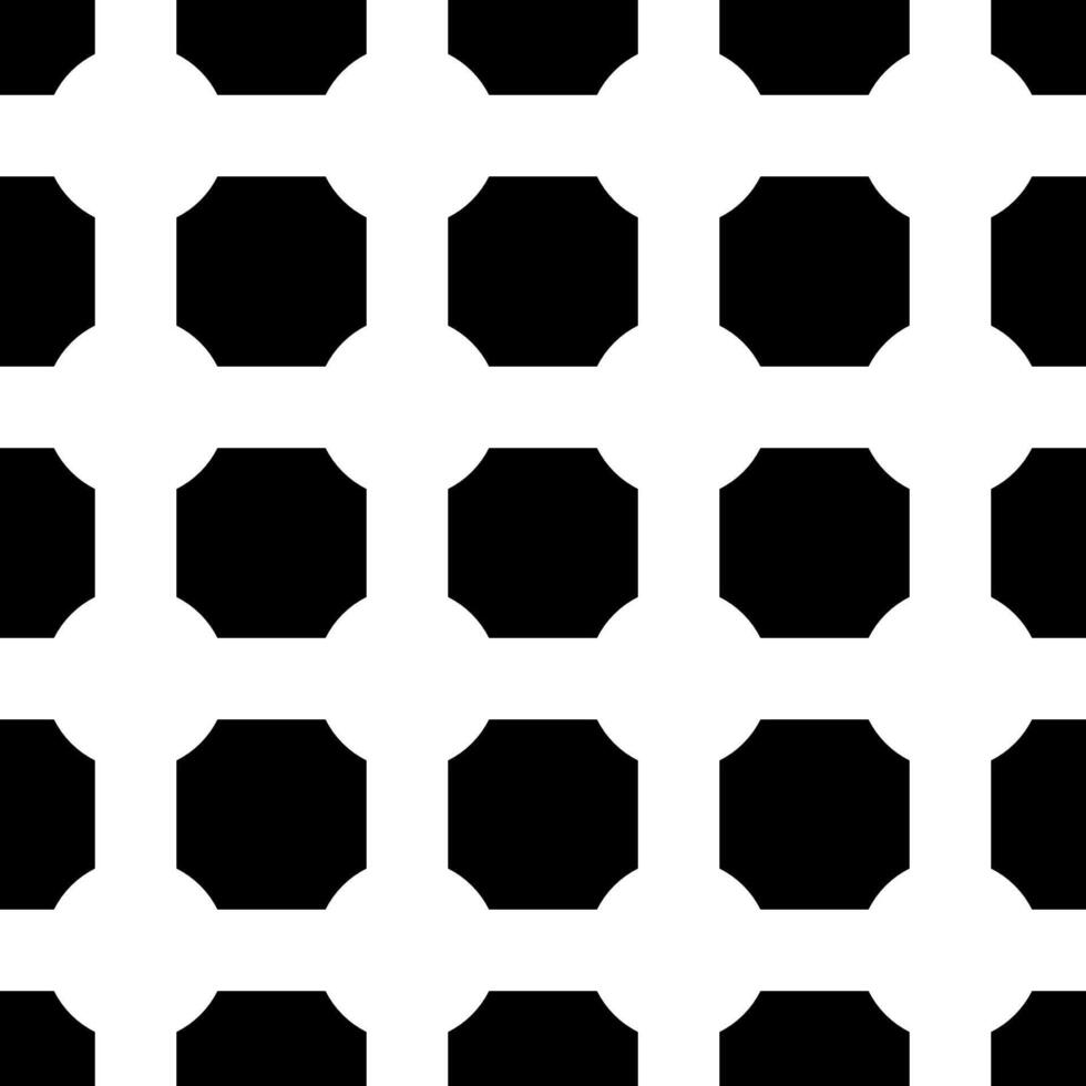 Seamless Geometric Pattern with Rounded Octagons vector
