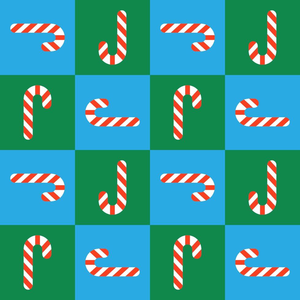 Colorful Christmas Candy Cane Pattern vector