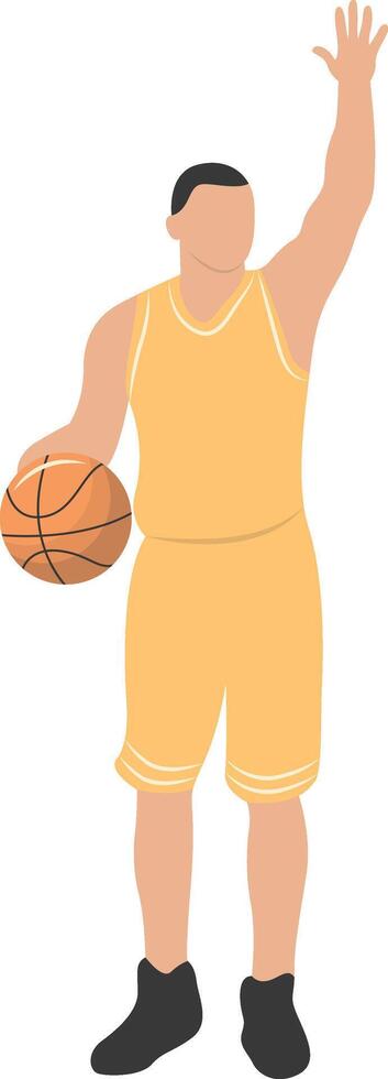 Adult People Playing Basketball vector