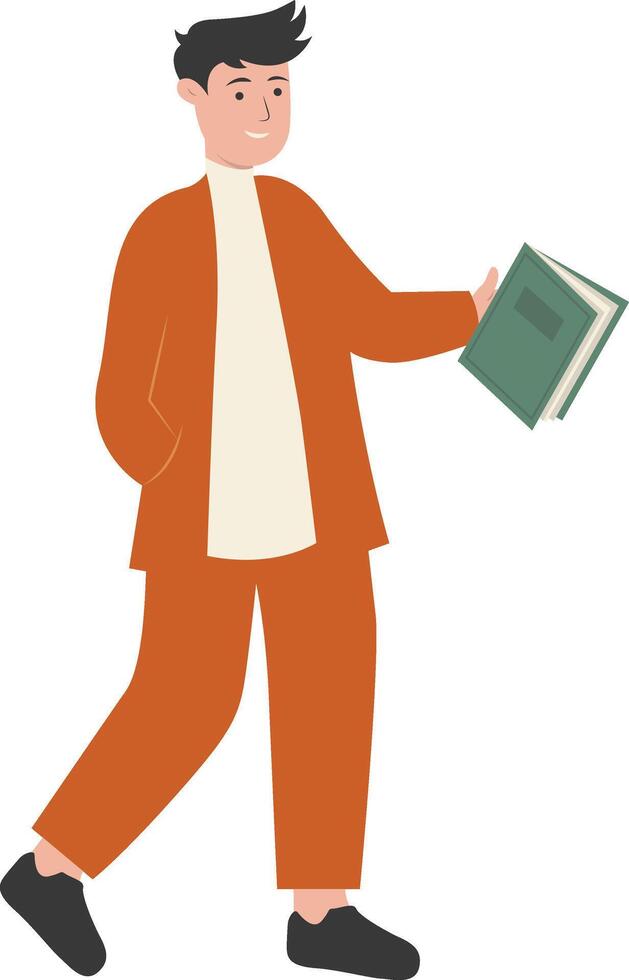 Person Teacher with Standing Pose vector