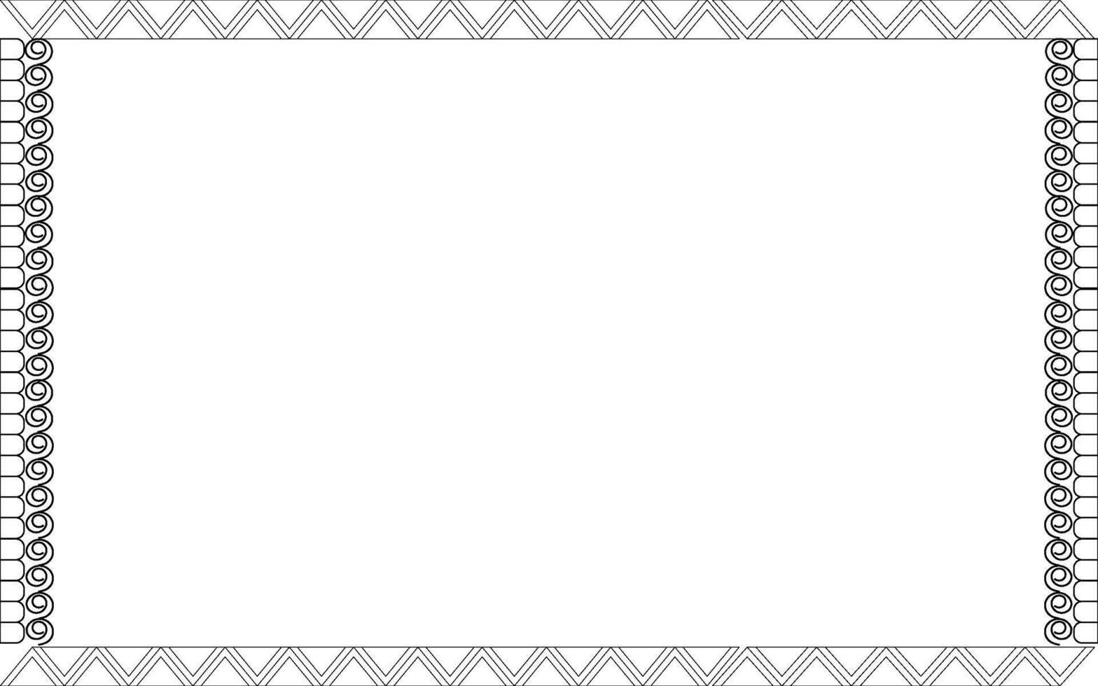 A square frame with a border and a border vector