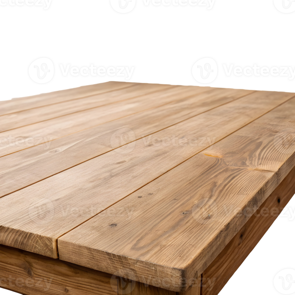 A close-up view of a rustic wooden table highlighting its natural texture and finish png