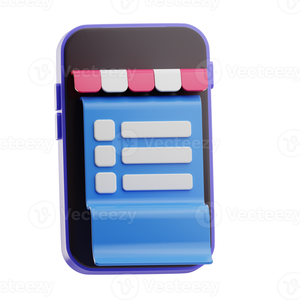 Wishlist ECommerce shop illustration 3D png