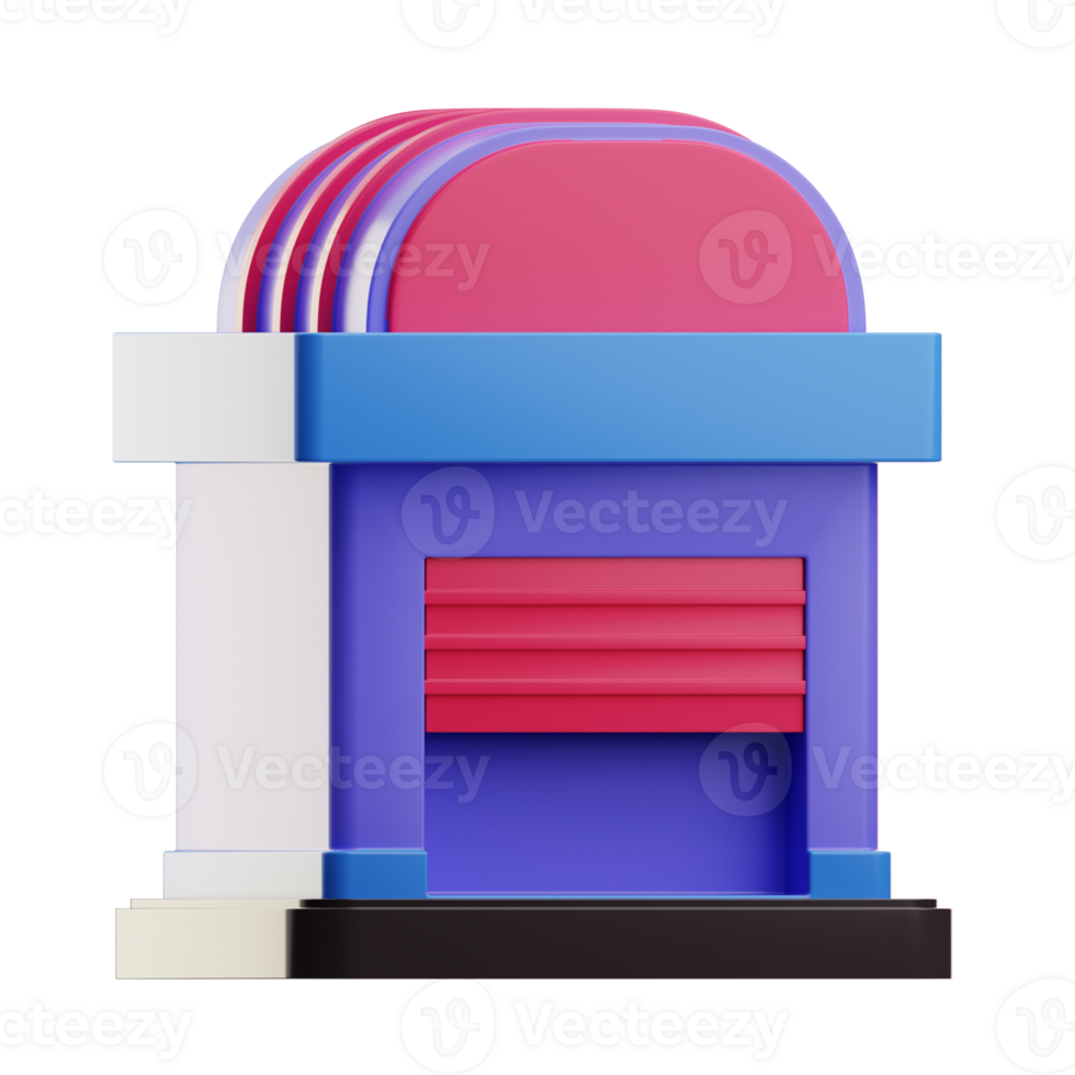 Market Distributor ECommerce shop illustration 3D png