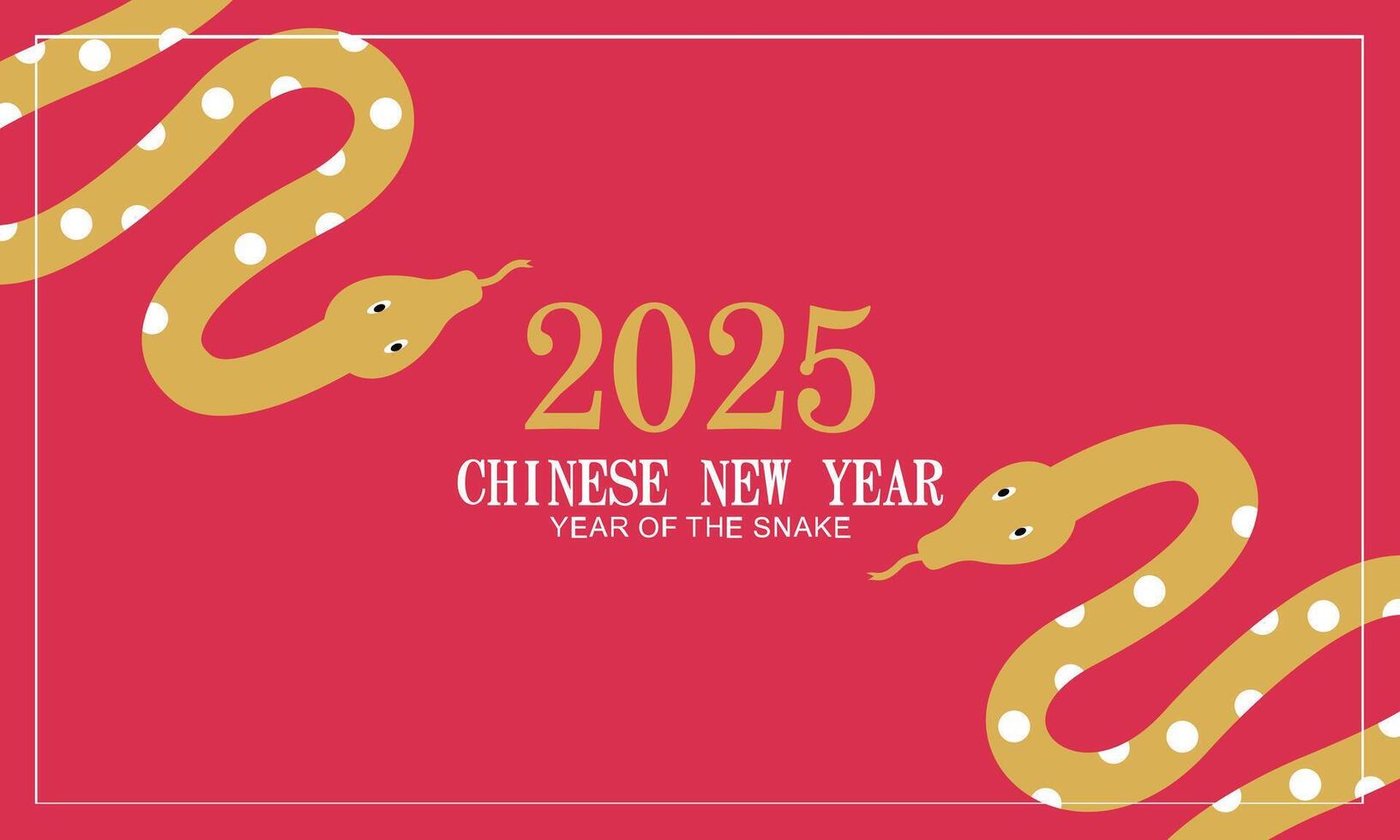 Chinese new year, year of the snake, Chinese zodiac snake. vector