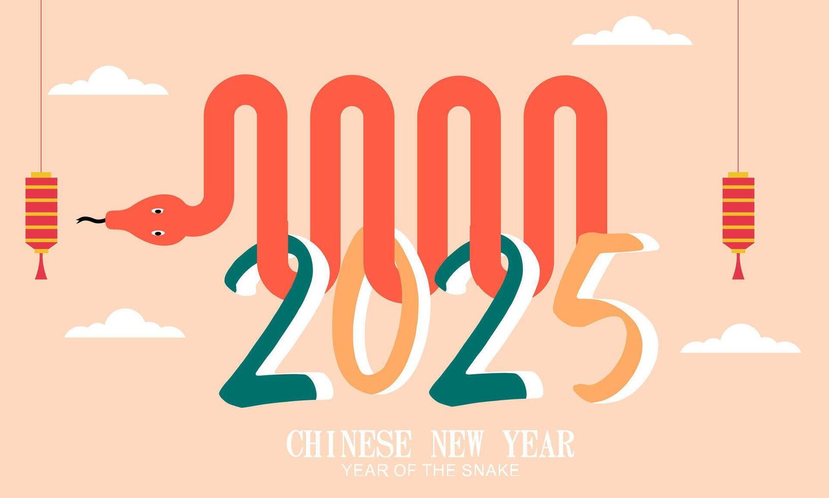 Chinese New Year and 2025 public holidays vector