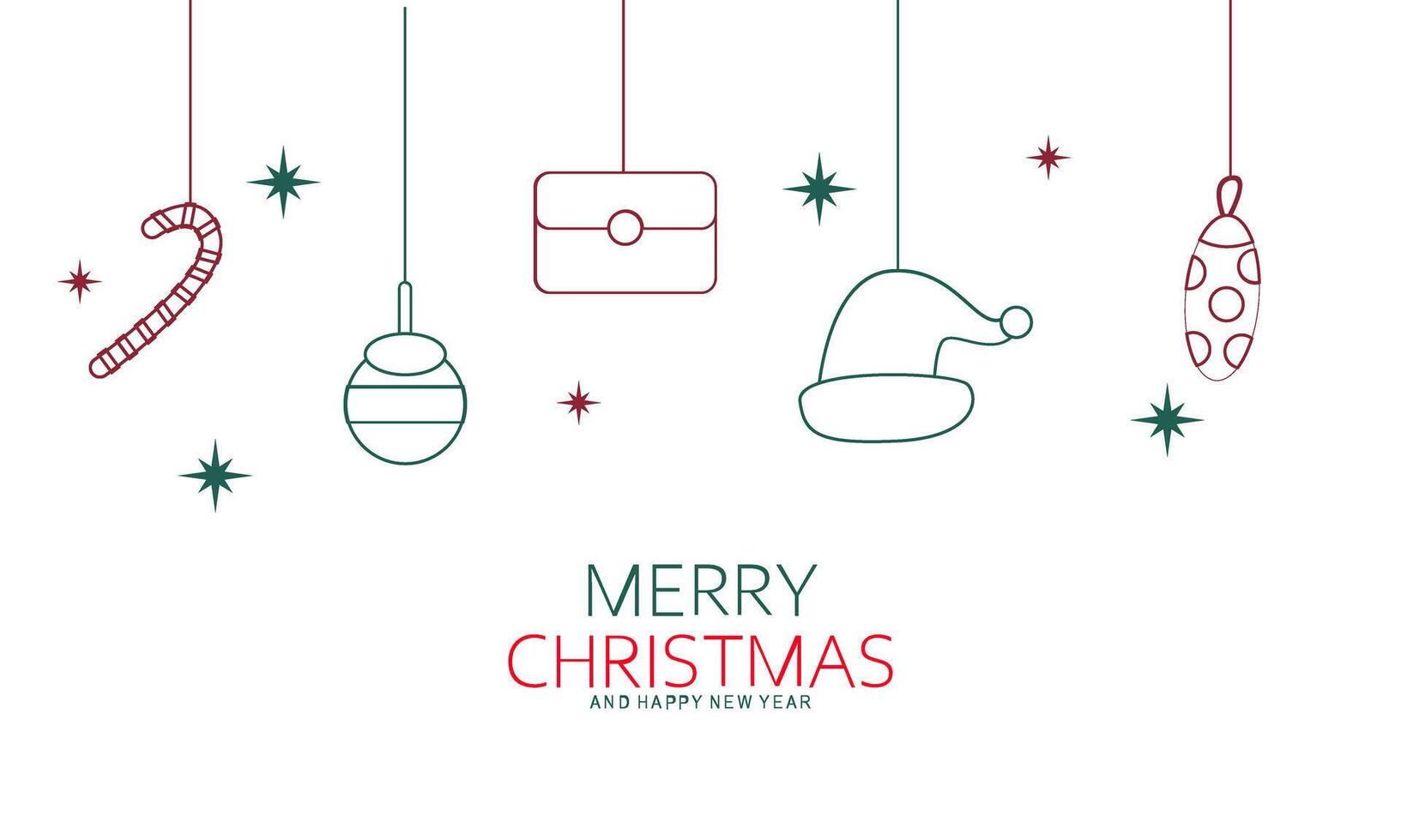 hanging cristmas ornament vector
