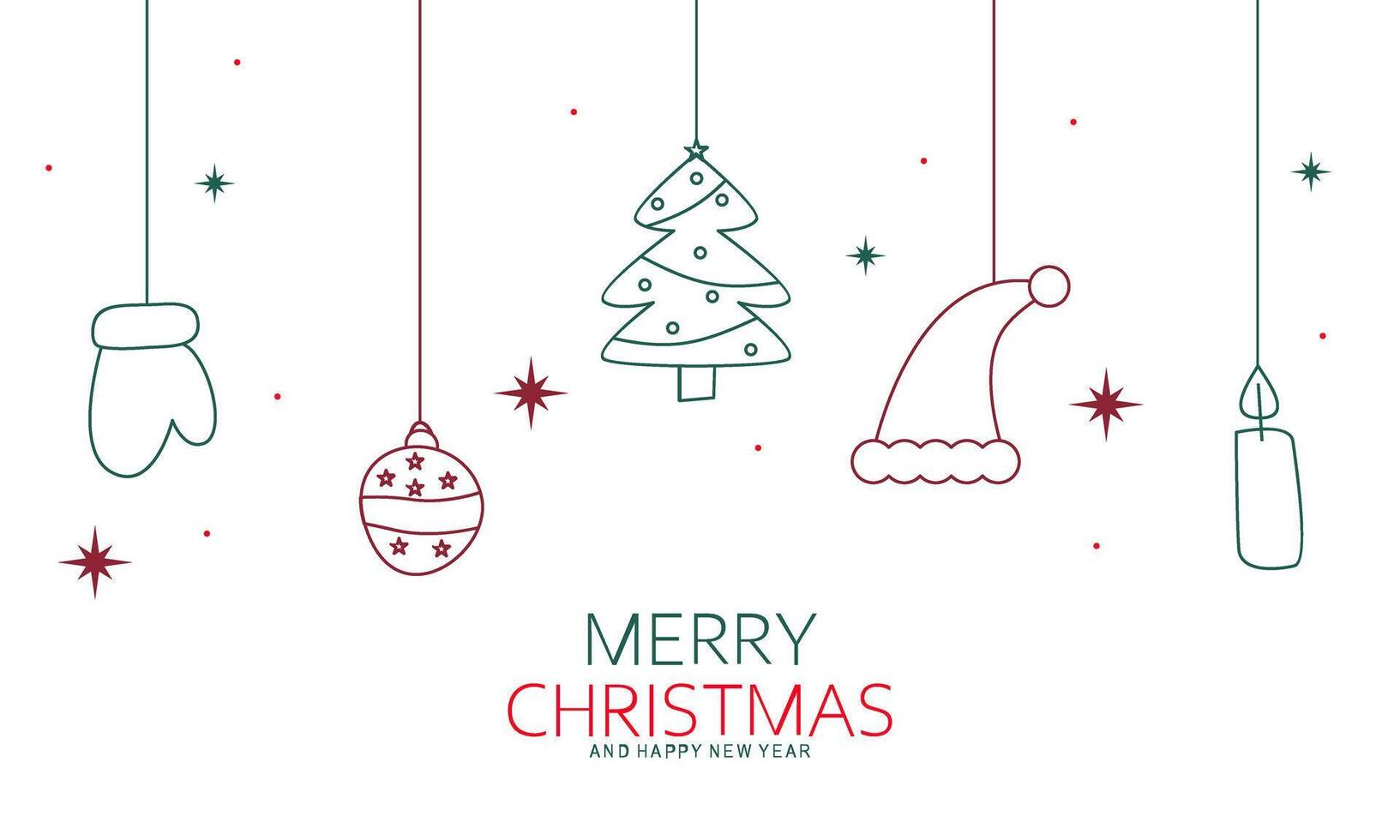 Christmas And New Years vector