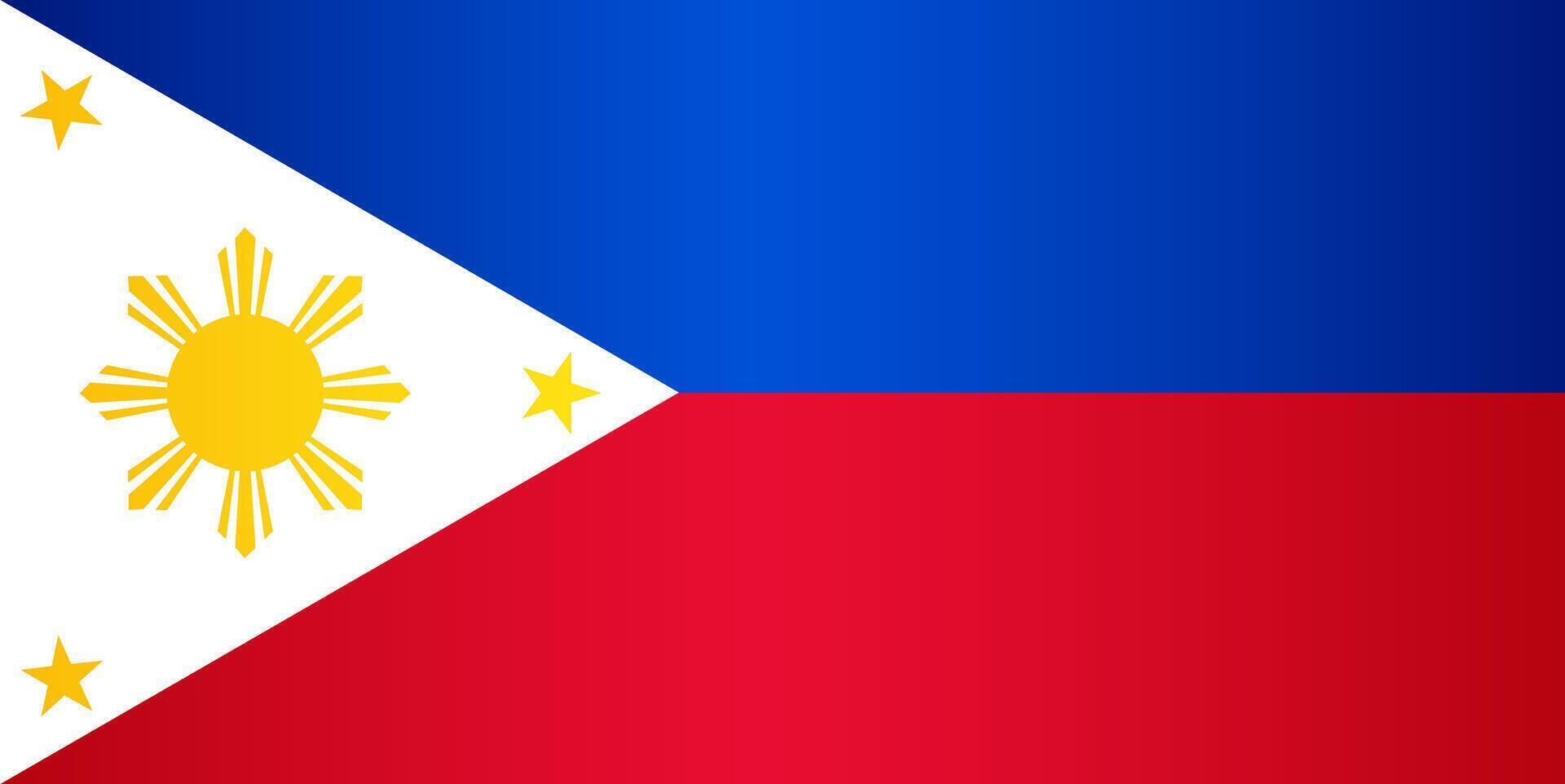 National flag of the Philippines vector