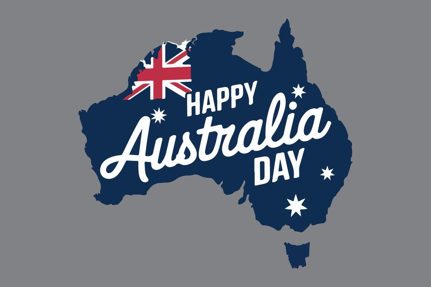 Happy Australia day art vector