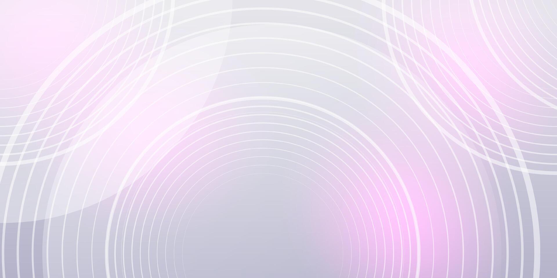 Abstract grey background with dynamic circle lines. Futuristic technology concept vector