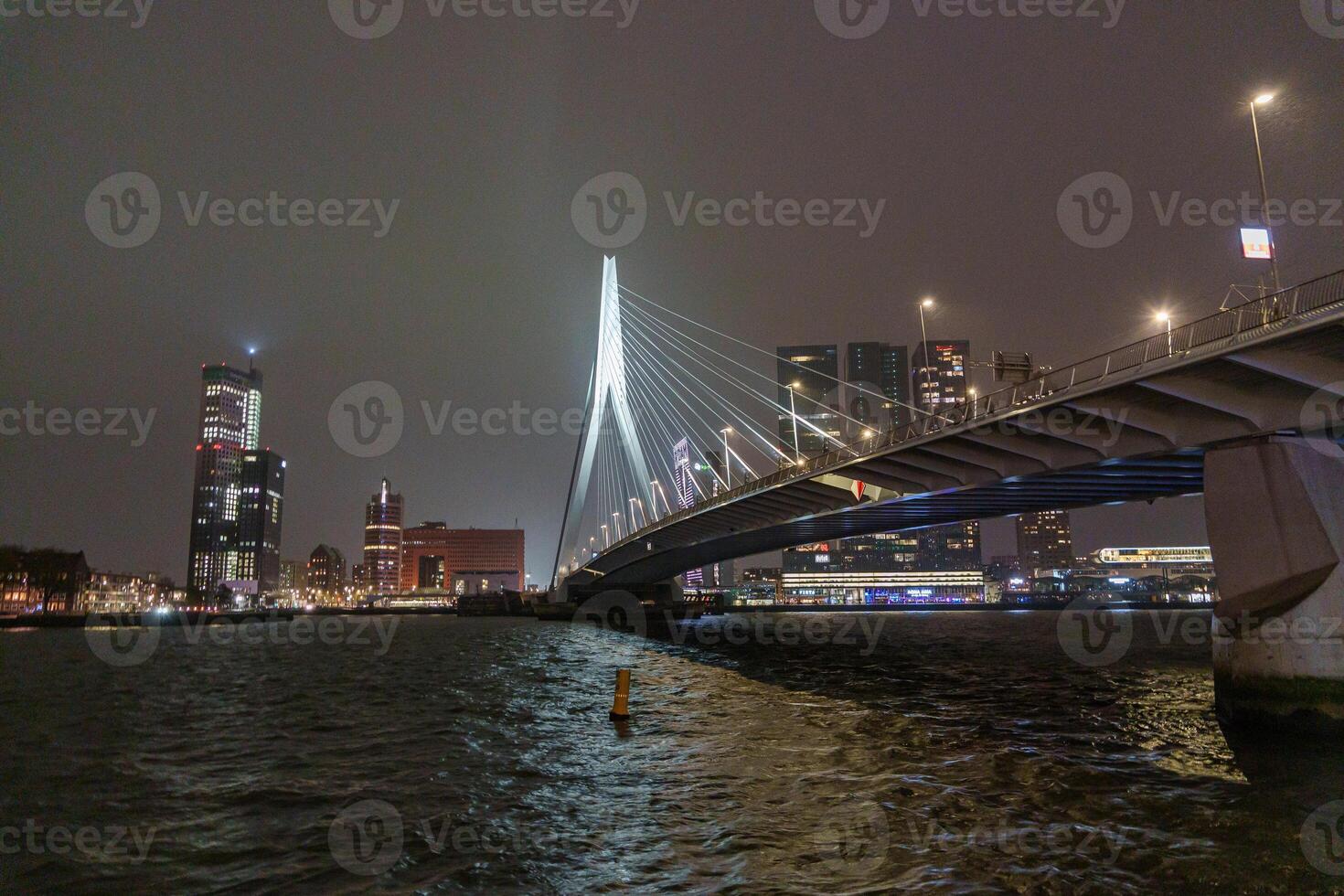modern bridge in Rotterdam in the netherlands photo
