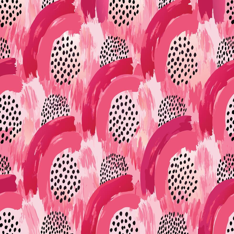 Brushstroke Background Valentine Pattern. Preppy Messy Paint Digital Paper. Valentine Brush Strokes Glitter Backgrounds vector