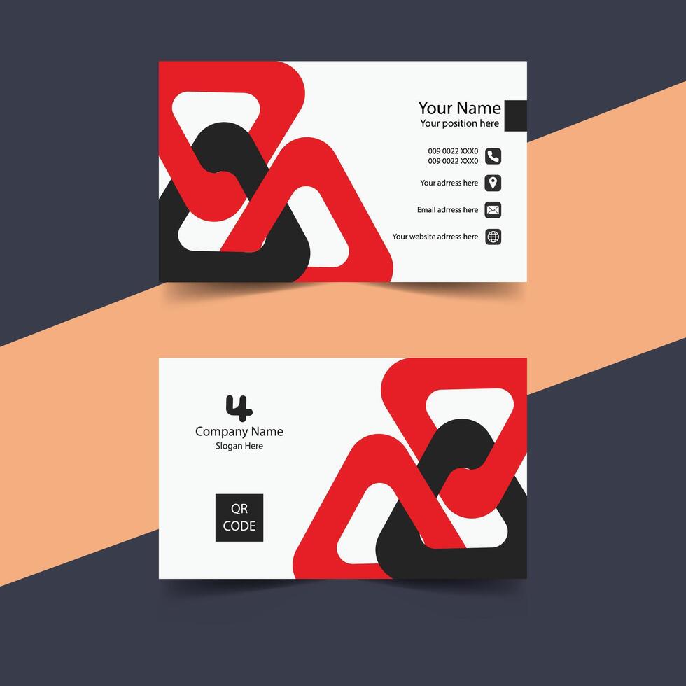 creative business card template design vector