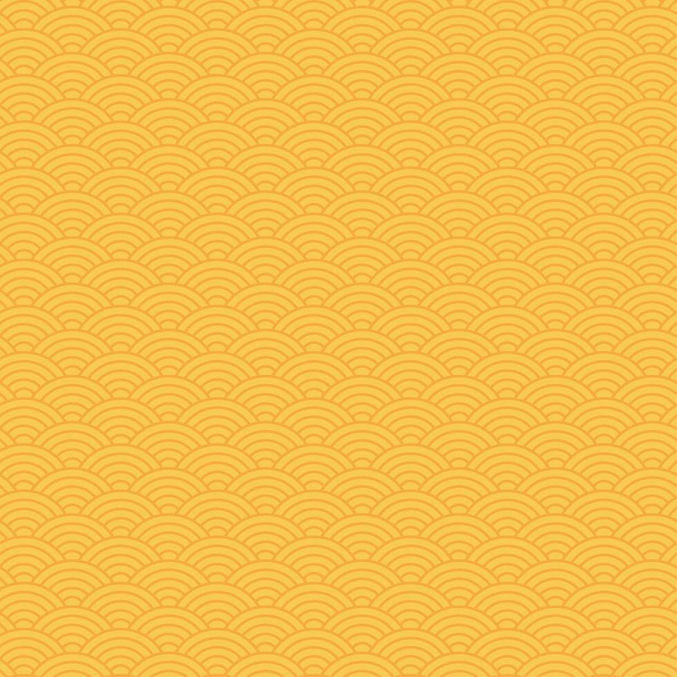 Chinese seamless pattern in gold color. vector