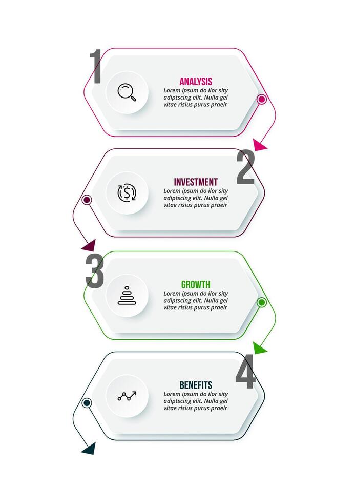 Business workflow infographic design. vector