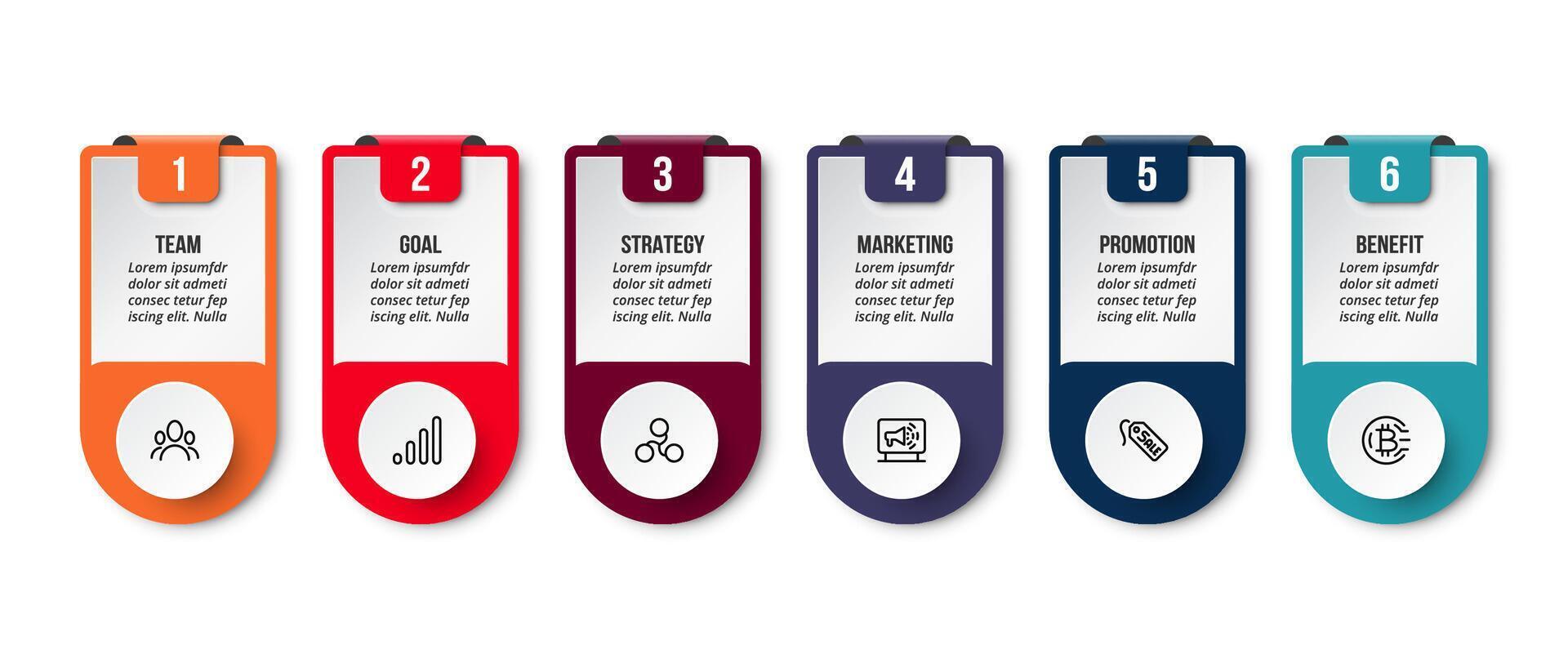 Business presentation infographic design. vector