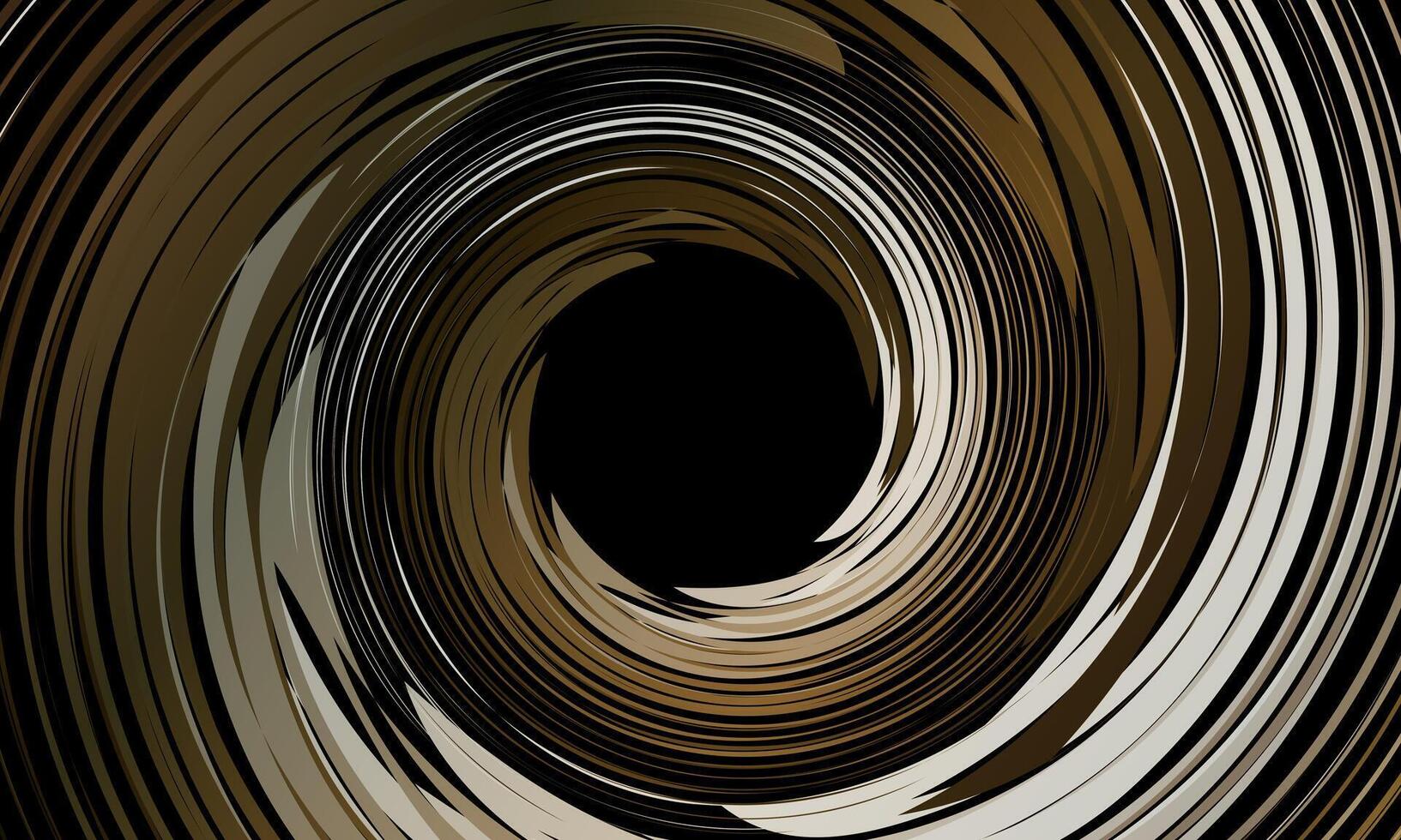 Colorful brown swirling cyclone background with space. dark background. vector