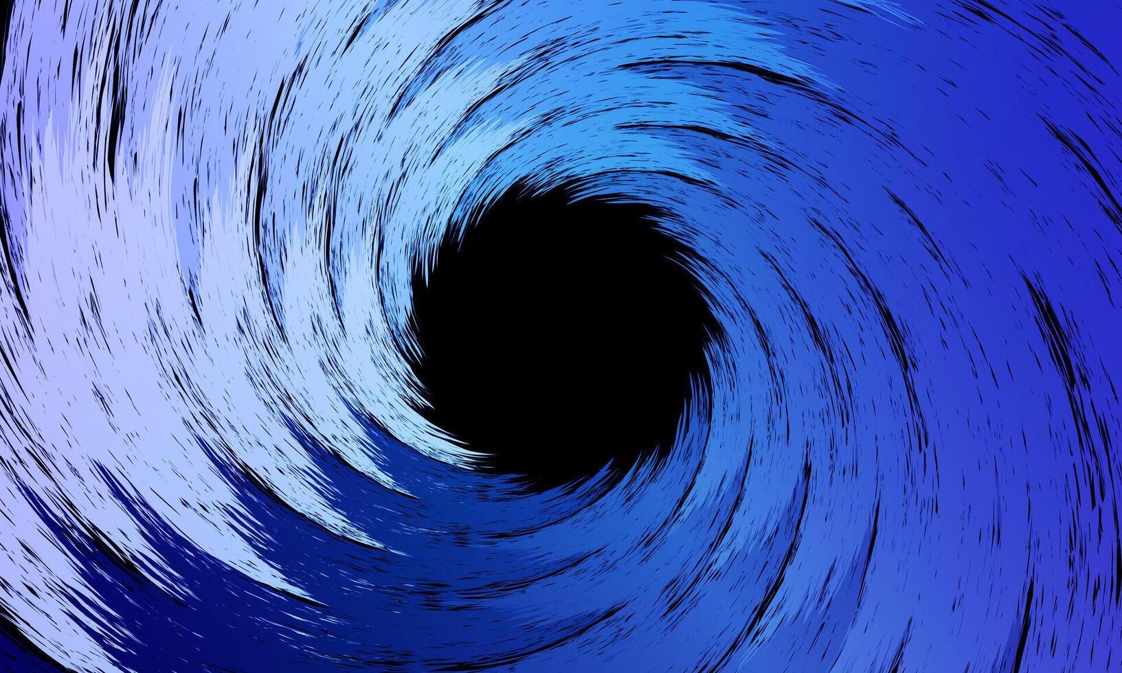 Colorful soft blue swirling cyclone background with space. dark background. twirl twist brush color. vector