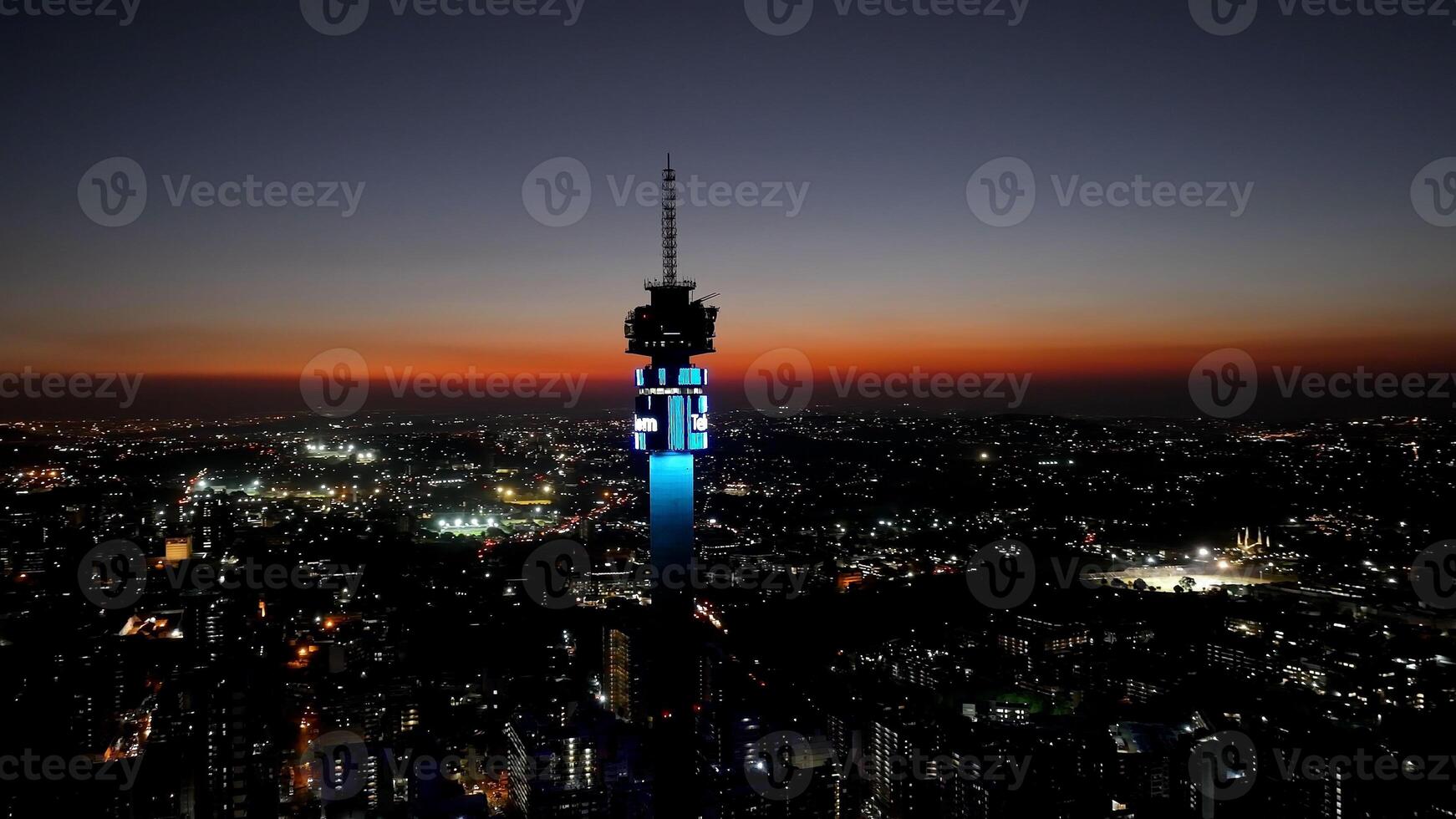 Incredible Telkom Antenna in Johannesburg Gauteng South Africa. photo
