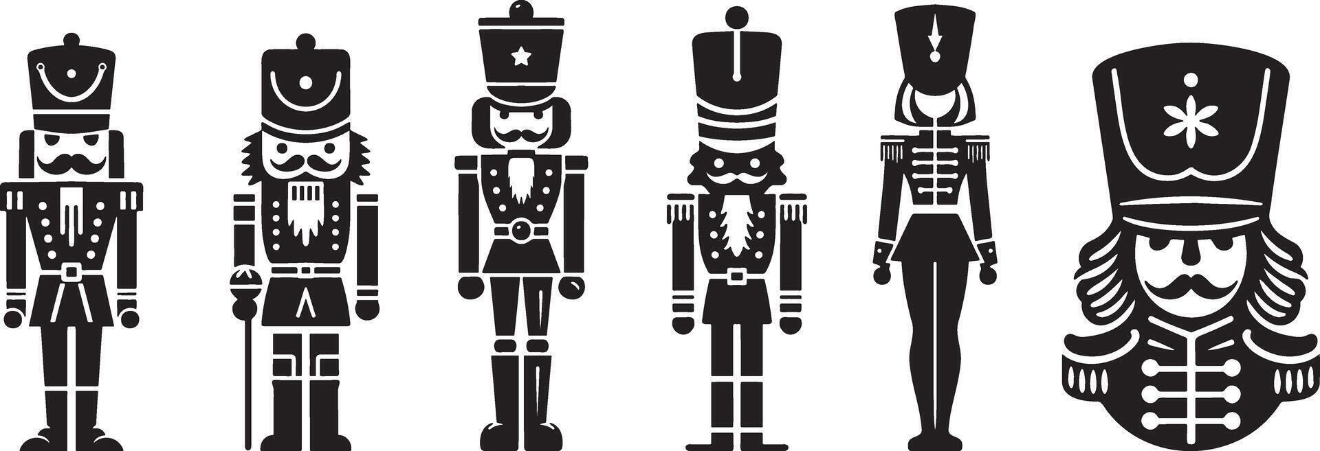 Christmas Nutcracker Toy Illustration. vector
