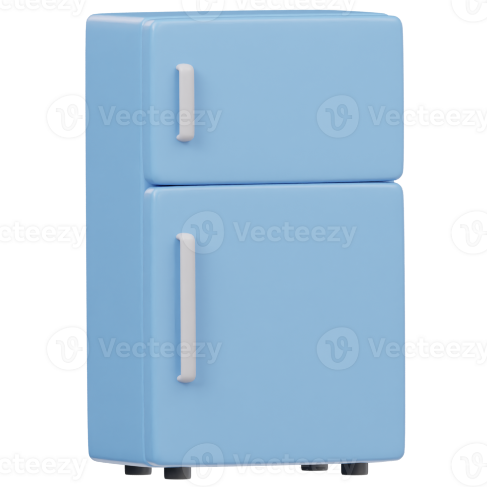 Refrigerator icon 3d render illustration png