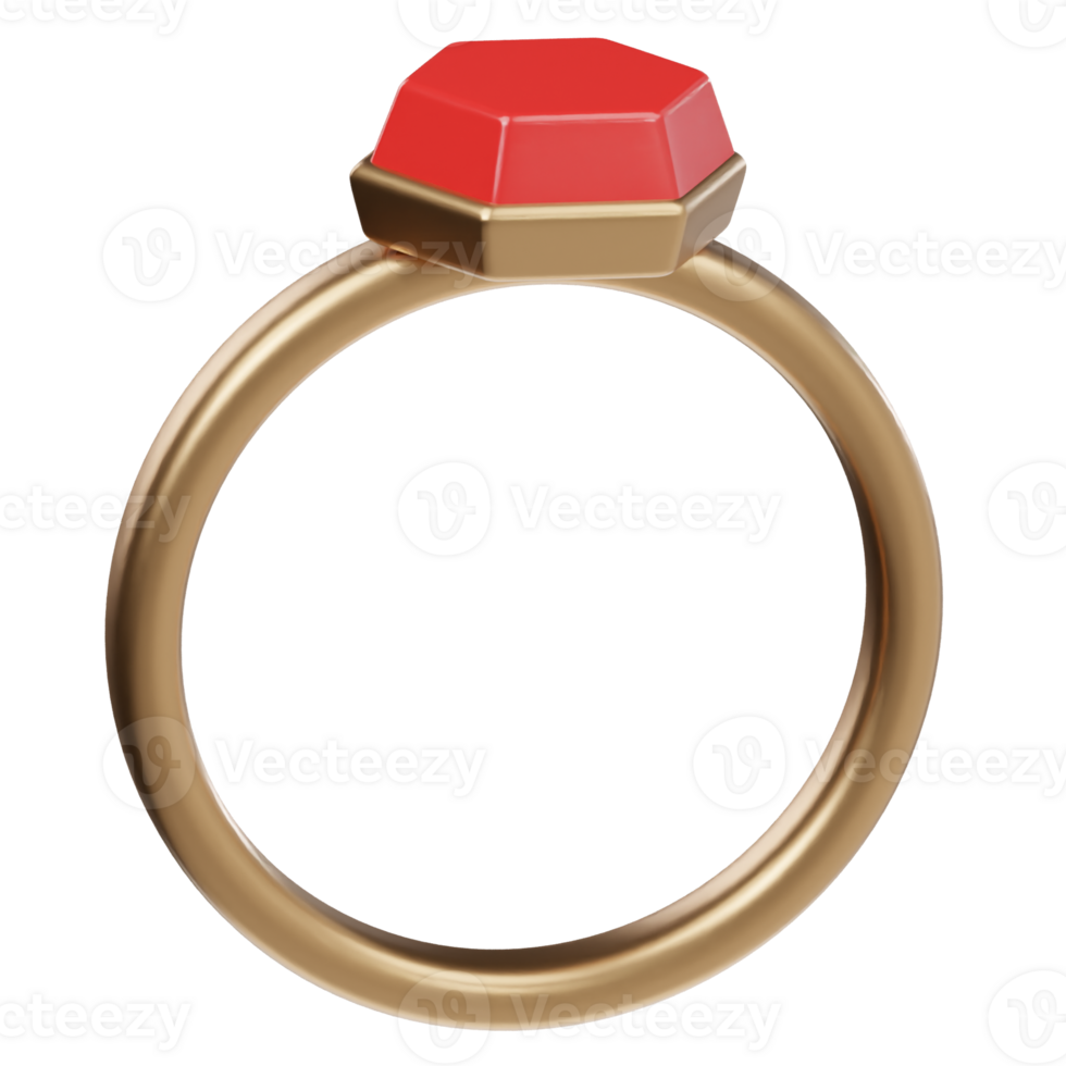 3d ring icon rendering illustration png