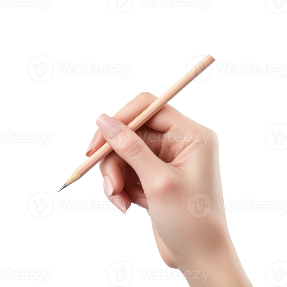 Captivating Hand Holding a Pencil for Creative Expression png