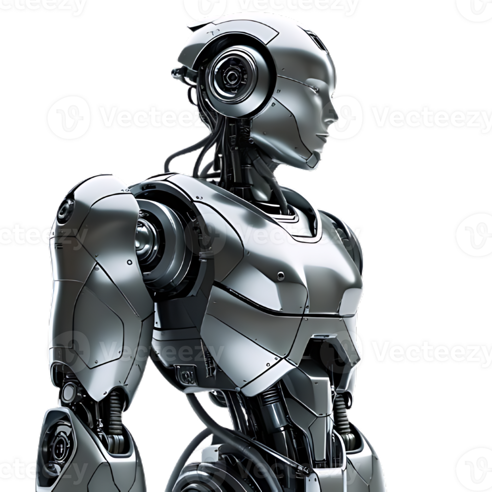 3D-Rendered Robot Perfect for Futuristic Concepts png