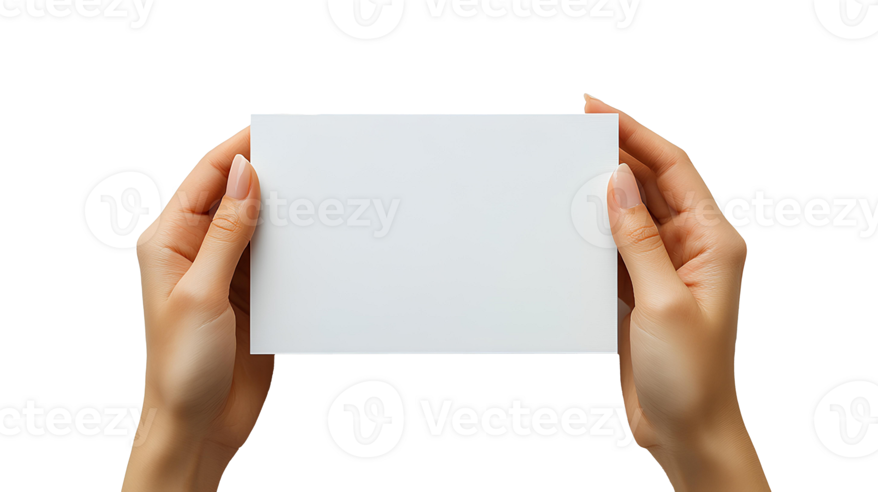hands holding blank paper . Human hands holding a clean, white sheet of paper, perfect for mockups, presentations, and creative designs . white blank paper in female hands top view png