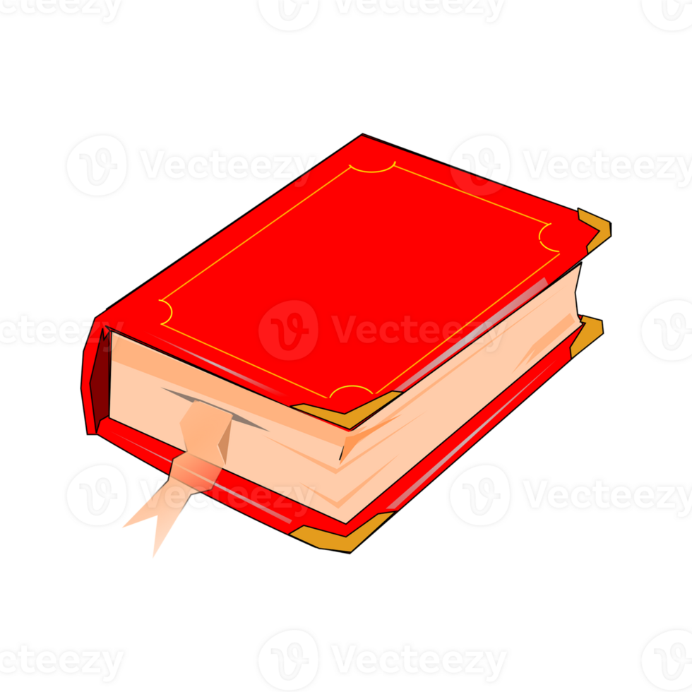 red book icon, cartoon style png