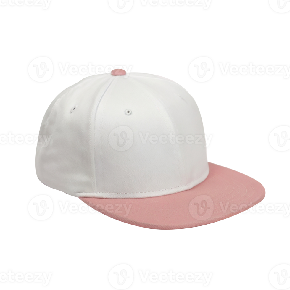 Isolated realistic white sports baseball cap png