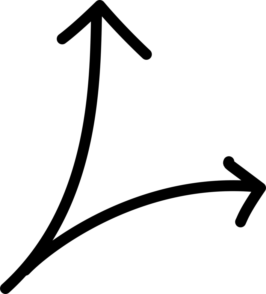 Two junction arrow head png