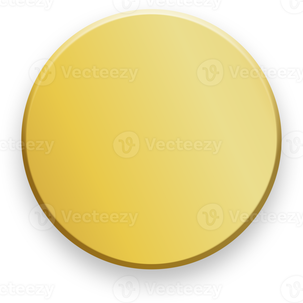 3D Button Gold Button png