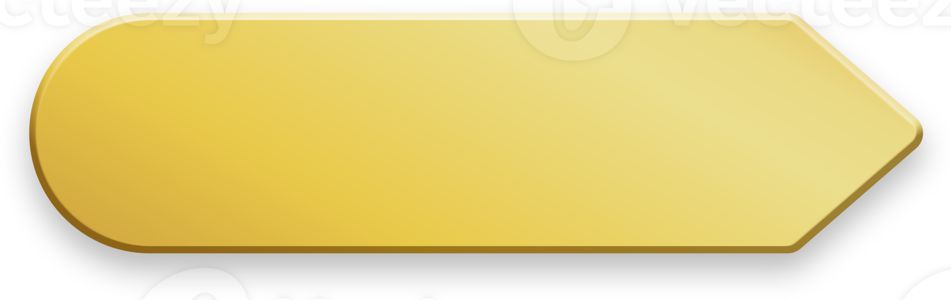 Gold Shadow Rectangle Button png