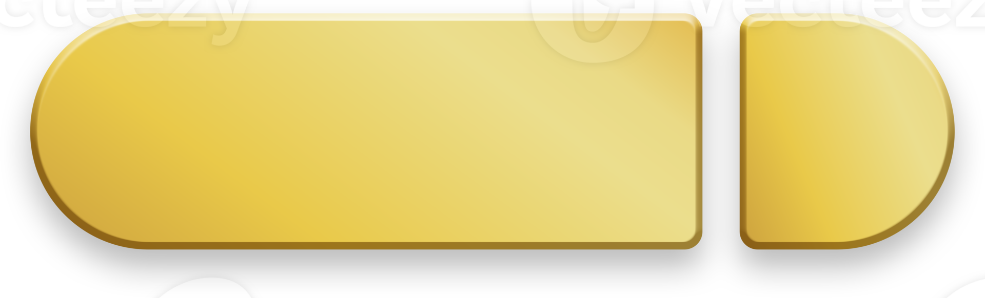 Golden Rounded CTA Button png